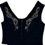 Nashville Harley Davidson Graphic Vest - XL Navy Cotton