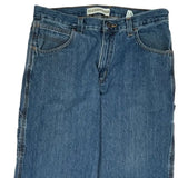 Faded Glory Cargo Carpenter Jeans - 34W 30L Blue Cotton