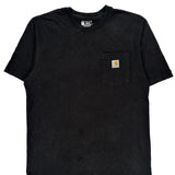 Carhartt T-Shirt - Medium Black Cotton