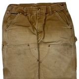 Made In USA Carhartt Double Knee Carpenter Pants - 31W 30L Brown Cotton