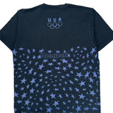 USA Olympic Team Reebok Graphic T-Shirt - XL Black Cotton