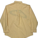 Chaps Ralph Lauren Striped Shirt - XL Yellow Cotton