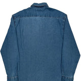 Wrangler Denim Shirt - 2XL Blue Cotton
