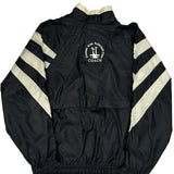 Genesee Area Volleyball Club Adidas Striped Windbreaker - Medium Black Nylon