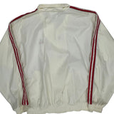 Adidas Striped Windbreaker - Medium White Nylon