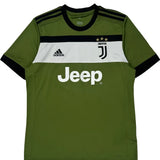 Juventus Adidas 2017-18 Third Football Shirt - Large Green Polyester