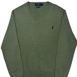 Polo By Ralph Lauren Sweater - Large Green Cotton
