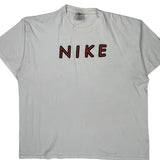 Nike Spellout T-Shirt - XL White Cotton