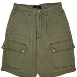 Made In USA Guess Cargo Shorts - 30W US 8 Green Cotton