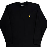 Carhartt Long Sleeve T-Shirt - Large Black Cotton