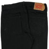 501 Levis Jeans - 32W 29L Black Cotton