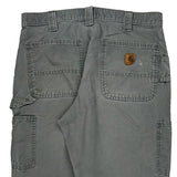 Carhartt Double Knee Carpenter Pants - 34W 29L Gray Cotton