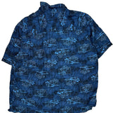 George Hawaiian Shirt - Large Blue Viscose