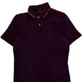 Armani Exchange Polo Shirt - Small Purple Cotton