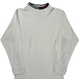 Tommy Hilfiger Long Sleeve T-Shirt - Large White Cotton