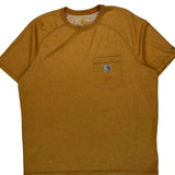 Carhartt T-Shirt - Large Yellow Cotton