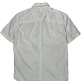 Armani Exchange Short Sleeve Shirt - Small White Cotton