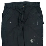 Carhartt Carpenter Trousers - 34W 30L Black Cotton