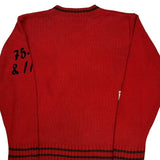 1983 Morecambe Unbranded College Sweater - Large Red Cotton