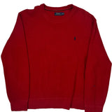 Polo By Ralph Lauren Sweatshirt - XL Red Cotton