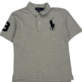 Age 8-9 Polo By Ralph Lauren Polo Shirt - Medium Gray Cotton
