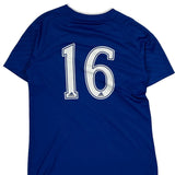 Midwest United Adidas Football Shirt - Small Blue Polyester