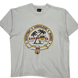 Scottish Highland Games Sarasota 1994 Fruit Of The Loom Single Stitch T-Shirt - Large White Cotton Blend