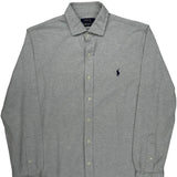 Polo By Ralph Lauren Shirt - Large Gray Cotton