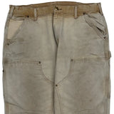 Carhartt Double Knee Carpenter Pants - 36W 29L Beige Cotton