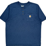 Carhartt T-Shirt - XL Blue Cotton