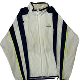 Adidas Striped Windbreaker - Medium Navy Polyester