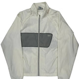 Reebok Windbreaker - Large White Polyester