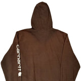 Carhartt Hoodie - 2XL Brown Cotton