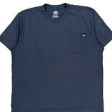 Dickies T-Shirt - 2XL Blue Cotton
