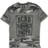 Ecko Unltd Camo T-Shirt - Medium Gray Cotton