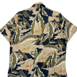 Surfing Go Barefoot Graphic Hawaiian Shirt - Large Multicoloured Cotton Blend