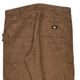 Dickies Double Knee Carpenter Pants - 38W 30L Brown Cotton