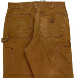 Carhartt Double Knee Carpenter Pants - 32W 29L Brown Cotton