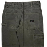 Wrangler Carpenter Trousers - 34W 30L Green Cotton