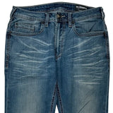 Unbranded Slim Fit Jeans - 32W 30L Blue Cotton