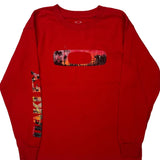 Age 10 Oakley Long Sleeve T-Shirt - Medium Red Cotton