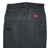 Dickies Carpenter Trousers - 32W 30L Black Cotton