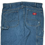 Dickies Double Knee Carpenter Jeans - 36W 31L Blue Cotton