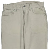 505 Levis Cord Trousers - 34″ Waist Cream Cotton Blend