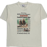 Kentucky Derby 2000 All Sports Graphic T-Shirt - XL White Cotton