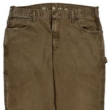 Dickies Carpenter Trousers - 33W 32L Brown Cotton