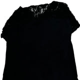 Harley Davidson Lace And Studded T-Shirt - Large Black Nylon