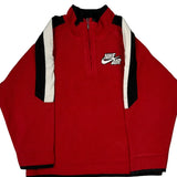 Age 6 Nike 1/4 Zip - Small Red Polyester