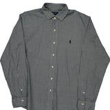 Polo By Ralph Lauren Shirt - XL Black & White Cotton