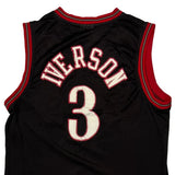 Philadelphia 76ers #3 Allen Iverson Adidas Nba Jersey - XL Black Polyester